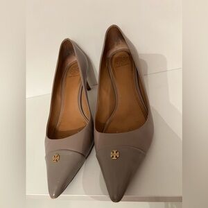 Tory Burch gray heels size 9.5